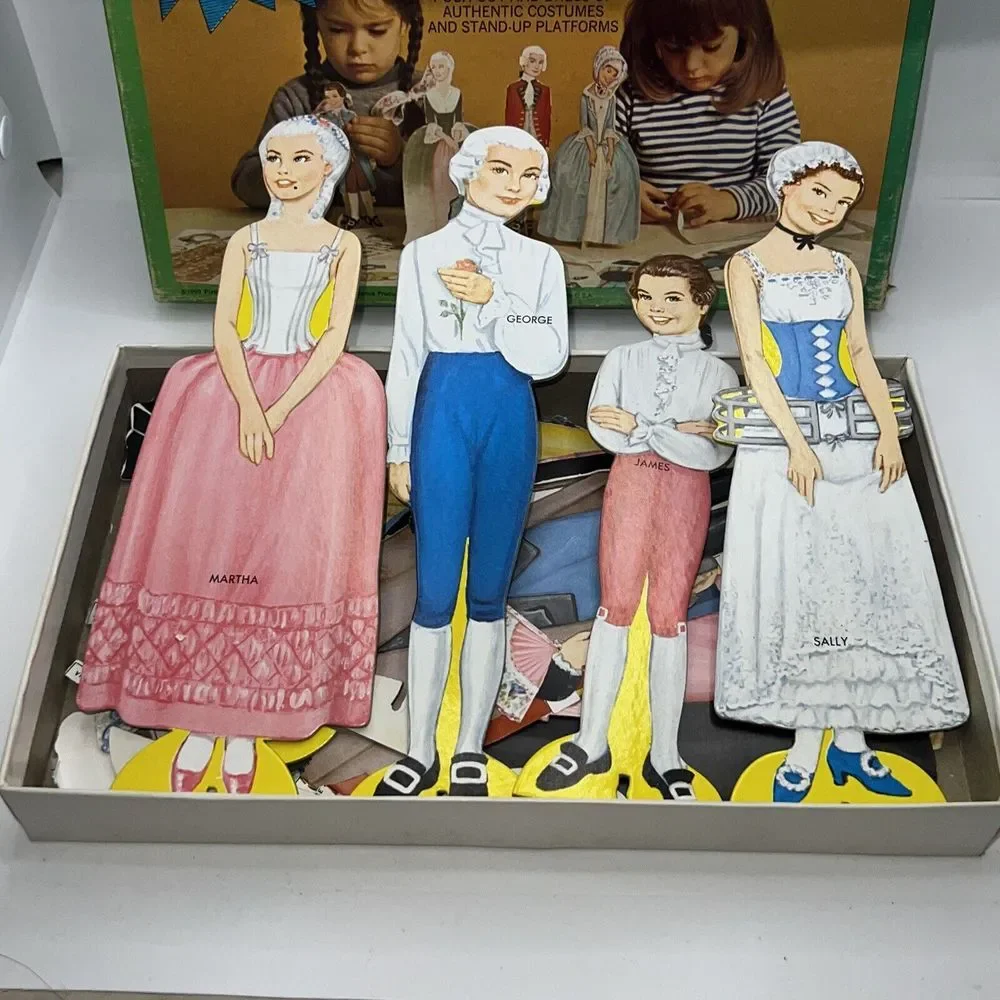 Vintage Questor Early American Paper Dolls Set 1969 -‎ Used